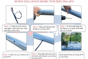 HƯỚNG DẪN LẮP ĐẶT BỘ BÉC TƯỚI TRÊN ỐNG uPVC ĐÚNG KỸ THUẬT