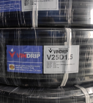 Ống LDPE Vindrip 22mm x 25mm x 1.5mm đen  - V25D1.5