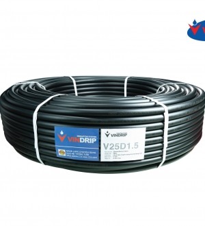 Ống LDPE Vindrip 22mm x 25mm x 1.5mm đen  - V25D1.5